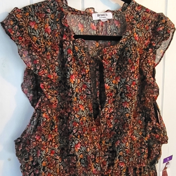 BB Dakota by Steve Madden Ditsy Ruffle Midi Dress - Picture 10 of 10